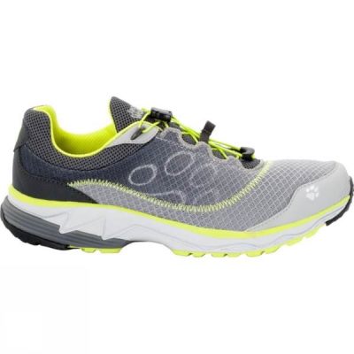 Zapatillas Running Jack Wolfskin Zenon Track Low Hombre - Gris / Verde - Chile VAF472059